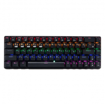 Клавиатура провод./беспров. Gembird KBW-G500L механ. BT 5.0/24 ГГц/USB Outemu Blue Rainbow 68 кл от магазина РЭССИ