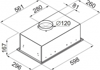 Вытяжка встраиваемая Maunfeld Crosby Singl 60 черный управление: кнопочное (1 мотор) от магазина РЭССИ