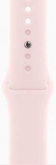 Смарт-часы Apple Watch Series 9 A2978 41мм OLED корп.розовый Sport Band рем.светло-розовый разм.брасл.:130-180мм (MR933ZP/A) от магазина РЭССИ