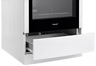 Плита Комбинированная Weissgauff WCS К1К62 WGM белый/черный (стеклянная крышка) реш.чугун от магазина РЭССИ