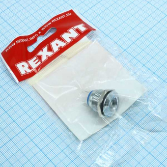 Индикаторная лампа 16мм 12V LED белый от магазина РЭССИ