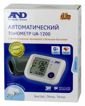 Тонометр автоматический A&D UA-1200 от магазина РЭССИ