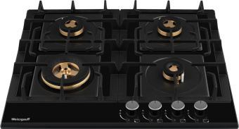 Газовая варочная поверхность Weissgauff HGG 6445 BL Volcano Burner черный от магазина РЭССИ