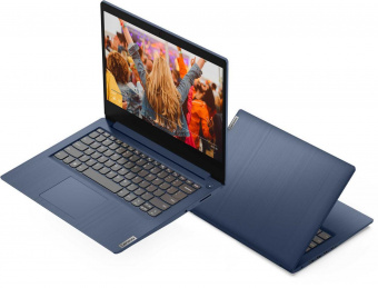Ноутбук Lenovo IdeaPad 3 14IIL05 Core i3 1005G1 4Gb SSD128Gb Intel UHD Graphics 14" TN FHD (1920x1080) Windows 10 Home blue WiFi BT Cam (81WD0102RU) от магазина РЭССИ