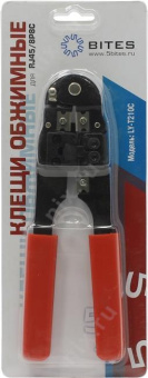Обжимные клещи для обжима коннекторов и зачистки витой пары 5bites RJ-45 8P8C LY-T210C от магазина РЭССИ