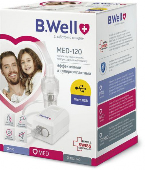 Ингалятор B.Well MED-120 компрессорный стационарный серый от магазина РЭССИ