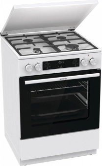 Плита Комбинированная Gorenje GKS6C71WF белый (металлическая крышка) реш.чугун от магазина РЭССИ