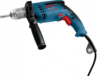 Дрель ударная Bosch GSB 13 RE 600Вт патрон:быстрозажимной реверс (кейс в комплекте) (0601217104) от магазина РЭССИ