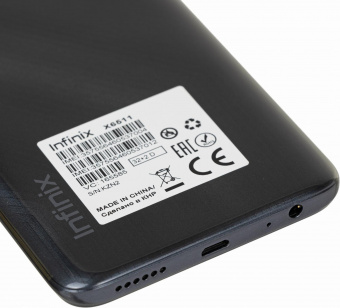 Смартфон Infinix X6511 Smart 6 32Gb 2Gb черный моноблок 3G 4G 2Sim 6.6" 720x1600 Android 11 Go edition 8Mpix 802.11 b/g/n NFC GPS GSM900/1800 GSM1900 TouchSc FM microSD max512Gb от магазина РЭССИ