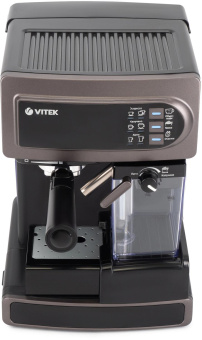 Кофеварка рожковая Vitek VT-1517 SR 1238Вт серый от магазина РЭССИ