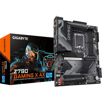 Материнская плата Gigabyte Z790 GAMING X AX Soc-1700 Intel Z790 4xDDR5 ATX AC`97 8ch(7.1) 2.5Gg RAID+HDMI+DP от магазина РЭССИ