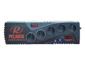 Стабилизатор напряжения Ресанта С1500 однофазный серый (63/6/33) от магазина РЭССИ