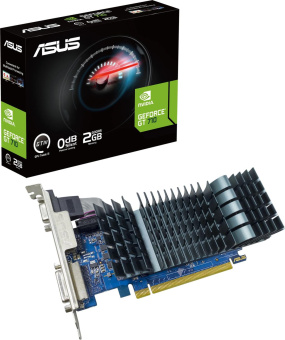 Видеокарта Asus PCI-E GT710-SL-2GD5-BRK-EVO NVIDIA GeForce GT 710 2Gb 64bit GDDR5 954/5012 DVIx1 HDMIx1 CRTx1 HDCP Ret low profile от магазина РЭССИ