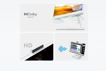 Моноблок Lenovo XiaoXin 23.8" Full HD i5 12450H (2) 16Gb SSD512Gb UHDG Windows 11 trial (для ознакомления) Professional GbitEth WiFi BT 90W клавиатура мышь Cam черный 1920x1080 от магазина РЭССИ