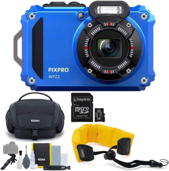 Фотоаппарат Kodak Pixpro WPZ2 синий 16Mpix Zoom4x 2.7" 8Mb microSD/microSDHC BSI-CMOS IS el 120fr/s/KPr/DPr/WPr/WiFi/GPS/Li-Ion от магазина РЭССИ