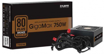 Блок питания Zalman ATX 750W ZM750-GVII 80+ bronze (24+4+4pin) APFC 120mm fan 5xSATA RTL от магазина РЭССИ