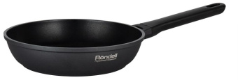 Сковорода Rondell Zeita Neu RDA-1200 круглая 24см покрытие: TriTitan ручка несъемная (без крышки) черный от магазина РЭССИ