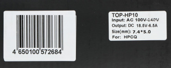 Блок питания TopON 79987 120W 18V-19V 6.5A от бытовой электросети LED индикатор от магазина РЭССИ
