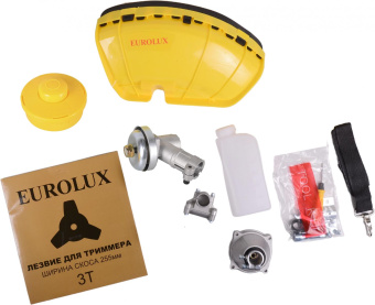 Триммер бензиновый Eurolux TR-1300T 1800Вт 1.77л.с. неразбор.штан. реж.эл.:леска/нож от магазина РЭССИ