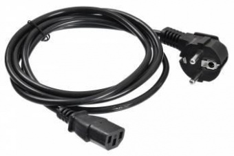 Кабель Buro AN23-1000 IEC C13 Евровилка угловой 1.8м черный от магазина РЭССИ