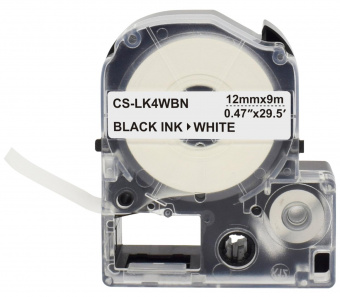 Картридж ленточный Cactus CS-LK4WBN черный для Epson LW300/LW400/LW700/LW600P/LW1000P от магазина РЭССИ