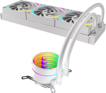 Система водяного охлаждения Formula Oasis L360 ARGB Soc-AM5/AM4/1200/2066/1700/1851 белый 4-pin 1-27dB Al+Cu 360W Ret (OASIS L360 ARGB WH) от магазина РЭССИ