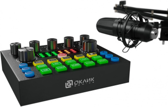 Микрофон проводной Оклик SM-600G 2.5м черный от магазина РЭССИ