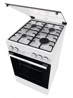 Плита Газовая Gorenje GGI5A21WH белый (стеклянная крышка) реш.сталь от магазина РЭССИ