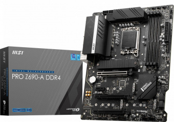 Материнская плата MSI PRO Z690-P DDR4 Soc-1700 Intel Z690 4xDDR4 ATX AC`97 8ch(7.1) 2.5Gg RAID+HDMI+DP от магазина РЭССИ