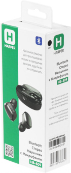 Гарнитура внутриканальные Harper HB-509 черный беспроводные bluetooth в ушной раковине (H00002181) от магазина РЭССИ