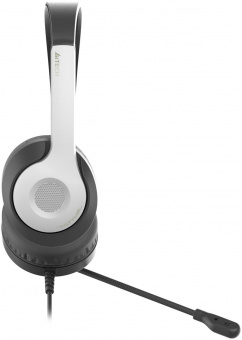 Наушники с микрофоном A4Tech Fstyler FH100U белый/черный 2м накладные USB оголовье (FH100U (PANDA)) от магазина РЭССИ