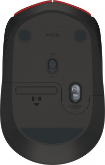 Мышь Logitech M171 красный/черный оптическая (1000dpi) беспроводная USB для ноутбука (2but) от магазина РЭССИ