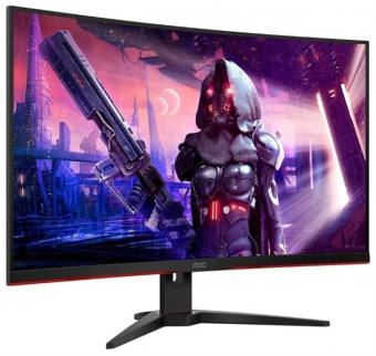 Монитор AOC 31.5" Gaming CQ32G2SE черный/красный VA LED 1ms 16:9 HDMI M/M матовая 250cd 178гр/178гр 2560x1440 165Hz DP 2K 7.4кг от магазина РЭССИ