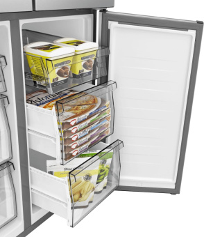 Холодильник Hisense RQ5P470SEI1 3-хкамерн. серый инвертер от магазина РЭССИ