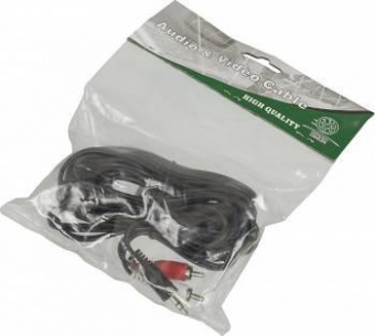 Кабель аудио Ningbo JAAC010-5 2хRCA (m)/Jack 3.5 (m) 5м. черный от магазина РЭССИ