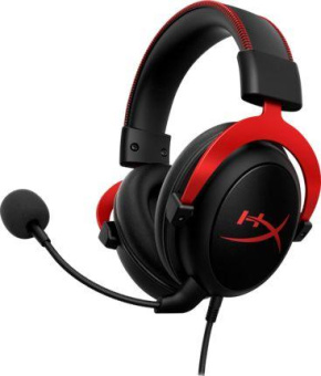 Наушники с микрофоном HyperX Cloud II (CL003) черный/красный 1м мониторные оголовье (4P5M0AA) от магазина РЭССИ
