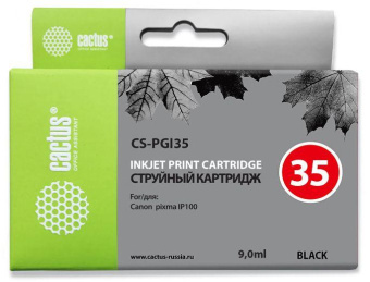Картридж струйный Cactus CS-PGI35 черный (9мл) для Canon Pixma IP100 от магазина РЭССИ