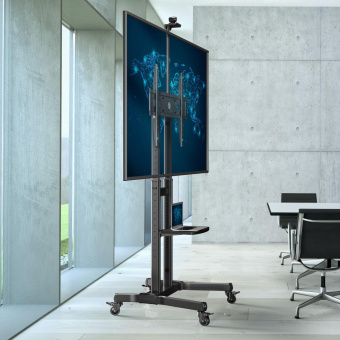 Стойка для телевизора Onkron TS1891 черный 50"-90" макс.100кг напольный мобильный от магазина РЭССИ