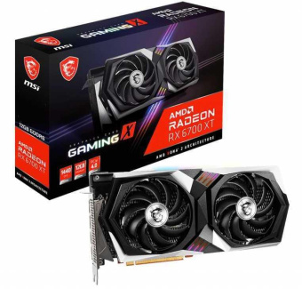 Видеокарта MSI PCI-E 4.0 RX 6700 XT GAMING X 12G AMD Radeon RX 6700XT 12288Mb 192 GDDR6 2514/16000 HDMIx1 DPx3 HDCP Ret от магазина РЭССИ