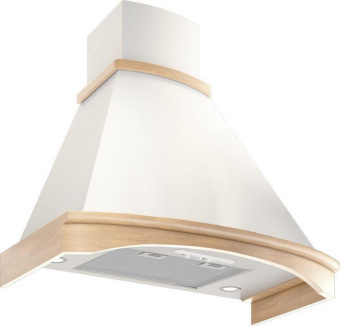 Вытяжка каминная Elikor Ротонда 90П-1000-П3Д бежевый/дуб неокрашенный управление: ползунковое (1 мотор) от магазина РЭССИ