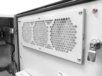 Шкаф коммутационный ЦМО (ШТВ-Н-15.6.3-4ААА-Т1) настенный 15U 600x300мм пер.дв.металл несъемн.бок.пан. 150кг серый 57кг 800мм IP54 с вентилятором с нагревателем укомплектованный от магазина РЭССИ