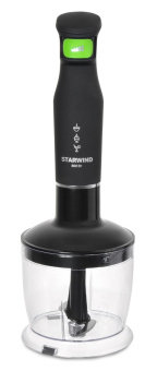 Блендер погружной Starwind SBS2212w 800Вт черный/зеленый от магазина РЭССИ