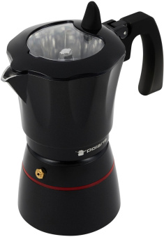 Кофеварка Polaris Pro collection 6C 0.3л алюминий черный (017226) от магазина РЭССИ