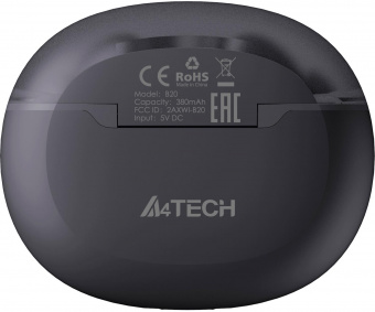 Гарнитура вкладыши A4Tech 2Drumtek B20 TWS пеп.серый/черный беспроводные bluetooth в ушной раковине (B20 ASH GREY) от магазина РЭССИ
