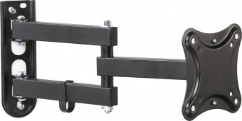Кронштейн для телевизора Hama R1 118153 черный 10"-27" макс.15кг настенный поворотно-выдвижной и наклонный от магазина РЭССИ