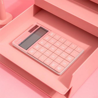 Калькулятор настольный Deli Nusign ENS041pink розовый 12-разр. от магазина РЭССИ