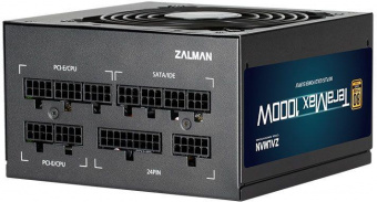 Блок питания Zalman ATX 1000W ZM1000-TMX 80+ gold (24+4+4pin) APFC 120mm fan 12xSATA Cab Manag RTL от магазина РЭССИ
