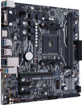 Материнская плата Asus PRIME A320M-K/CSM Soc-AM4 AMD A320 2xDDR4 mATX AC`97 8ch(7.1) GbLAN RAID+VGA+HDMI от магазина РЭССИ
