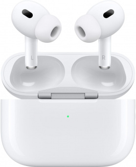 Гарнитура внутриканальные Apple AirPods Pro 2 A2698 A2699 A2700 белый беспроводные bluetooth в ушной раковине (MQD83ZP/A) от магазина РЭССИ