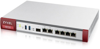 Межсетевой экран Zyxel USG Flex 200 (USGFLEX200-EUCI01F) 10/100/1000BASE-TX/SFP серебристый от магазина РЭССИ